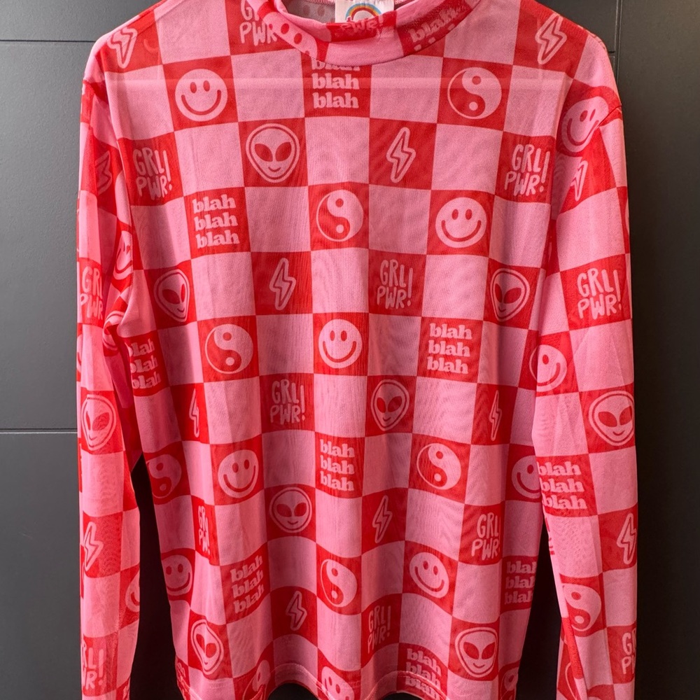 Taby: Check Yourself Before You Wreck Yourself Peekaboo Mesh Size XL/1X